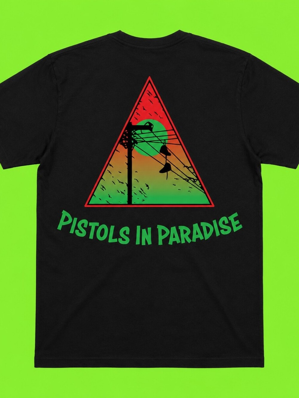 Pistols In Paradise Power Lines T Shirt Underground Streetwear Chuck Taylors